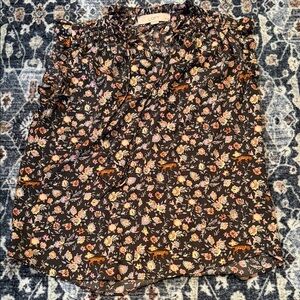 LOFT Multicolor Floral Top